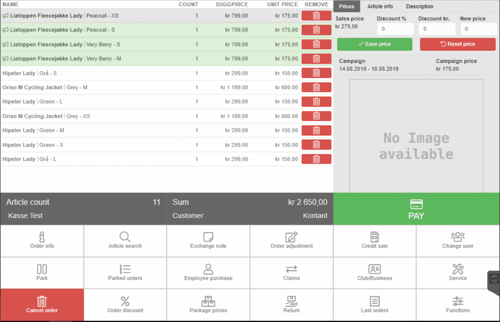 Inside NEXT POS System